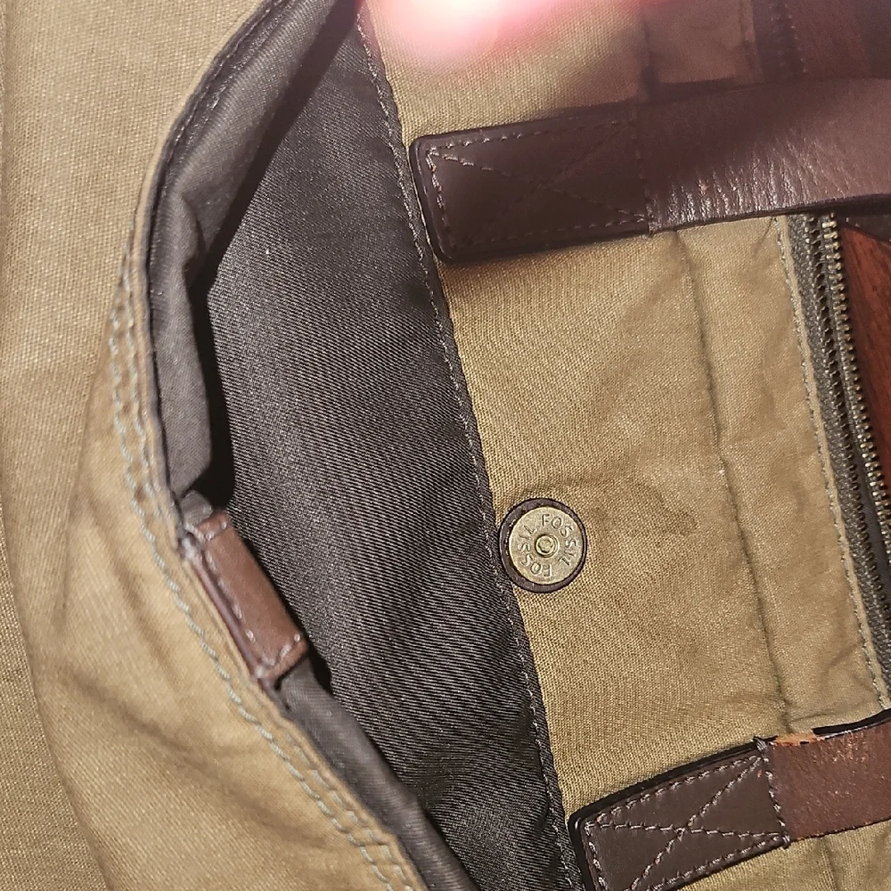 Fossil Brown Men's Briefcase